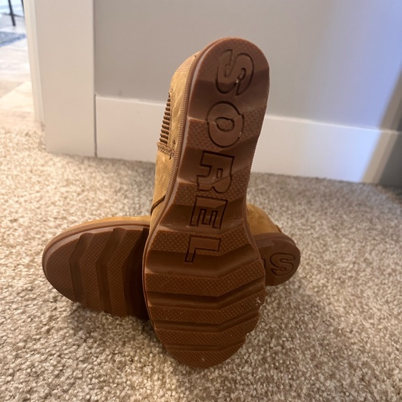 Sorel Chelsea Wedge Camel Brown Sz 7 - Picture 2 of 5